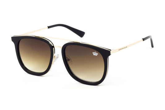 PERTH - Sonnenbrille GERMAN CLUB ® - schwarz + gold / graubraun